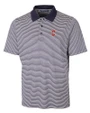 Cleveland Guardians - Cutter & Buck Forge Tonal Stripe Stretch Mens Big and Tall Polo Liberty Navy Mannequin