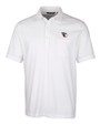 Cleveland Guardians Cutter & Buck Advantage Tri-Blend Jersey Mens Pocket Polo White Mannequin