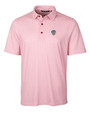 Milwaukee Brewers Americana Cutter & Buck Pike Double Dot Print Stretch Mens Polo CDR_MANN_HG 1