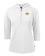 Tennessee Tech Golden Eagles Cutter & Buck Virtue Eco Pique Recycled Half Zip Pullover Womens Hoodie White Mannequin