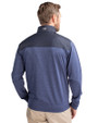 Cleveland Guardians - Cutter & Buck Stealth Hybrid Quilted Mens Big and Tall Full Zip Windbreaker Jacket Liberty Navy Back