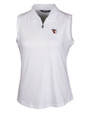 Cleveland Guardians Cutter & Buck Forge Stretch Womens Sleeveless Polo White Mannequin