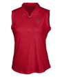 Cleveland Guardians - Cutter & Buck Forge Stretch Womens Sleeveless Polo Cardinal Red Mannequin