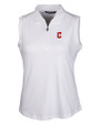 Cleveland Guardians - Cutter & Buck Forge Stretch Womens Sleeveless Polo White Mannequin