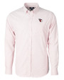 Cleveland Guardians Cutter & Buck Versatech Tattersall Stretch Mens Big and Tall Dress Shirt Red Mannequin