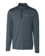 South Carolina Gamecocks Cutter & Buck Holman Stripe Half Zip Black Heather Mannequin