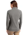 South Carolina Gamecocks Cutter & Buck Adapt Eco Knit Stretch Recycled Womens Half Zip Pullover Elemental Grey Back