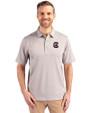 South Carolina Gamecocks Cutter & Buck Forge Heathered Stretch Mens Polo Polished Heather Front