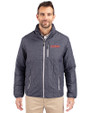 UConn Huskies Cutter & Buck Rainier PrimaLoft®  Mens Big and Tall Eco Insulated Puffer Jacket Anthracite Melange Front