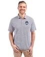 UConn Huskies - Cutter & Buck Virtue Eco Pique Botanical Print Recycled Mens Polo Navy Blue Front