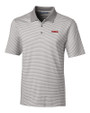 UConn Huskies Cutter & Buck Forge Tonal Stripe Stretch Mens Big and Tall Polo Polished Medium Gray Mannequin