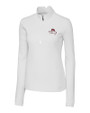 FSU Bobby Bowden Cutter & Buck Traverse Stretch Eco Quarter Zip Womens Pullover White Mannequin