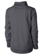 Mississippi State Bulldogs Vintage  - Cutter & Buck Saturday Cotton Blend Womens Funnel Neck Sweatshirt Charcoal Heather Mannequin Back