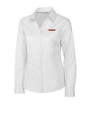 UConn Huskies Cutter & Buck Epic Easy Care Fine Twill Womens Long Sleeve Dress Shirt White Mannequin
