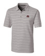 Mississippi State Bulldogs Vintage  - Cutter & Buck Forge Epic Confidence Recycled Heathered Stripe Stretch Mens Polo Polished Medium Gray Mannequin