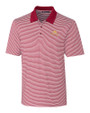 FSU Bobby Bowden Cutter & Buck Forge Tonal Stripe Stretch Mens Polo Chutney Mannequin