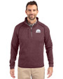 Mississippi State Bulldogs Vintage  - Cutter & Buck Mainsail Sweater-Knit Mens Half Zip Pullover Jacket Bordeaux Heather Front