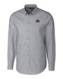 Mississippi State Bulldogs Vintage  - Cutter & Buck Stretch Oxford Mens Long Sleeve Dress Shirt Charcoal Mannequin