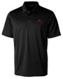 FSU Bobby Bowden Cutter & Buck Prospect Eco Textured Stretch Recycled Mens Short Sleeve Polo Black Mannequin