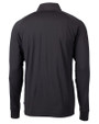 FSU Bobby Bowden Cutter & Buck Adapt Eco Knit Stretch Recycled Mens Quarter Zip Pullover Black Mannequin Back