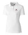 FSU Bobby Bowden Cutter & Buck Advantage Eco Tri-Blend Pique Womens Polo White Mannequin
