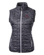 FSU Bobby Bowden Cutter & Buck Rainier PrimaLoft® Womens Eco Insulated Full Zip Printed Puffer Vest Black Mannequin