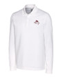 FSU Bobby Bowden Cutter & Buck Advantage Eco Tri-Blend Pique Mens Big and Tall Long Sleeve Polo White Mannequin