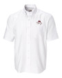 FSU Bobby Bowden Cutter & Buck Epic Easy Care Nailshead Mens Big and Tall Short Sleeve Dress Shirt White Mannequin