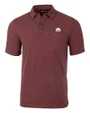 Mississippi State Bulldogs Vintage  - Cutter & Buck Advantage Tri-Blend Jersey Mens Big and Tall Pocket Polo Bordeaux Heather Mannequin