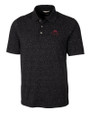 FSU Bobby Bowden Cutter & Buck Advantage Tri-Blend Space Dye Mens Big and Tall Polo Dark Black Mannequin