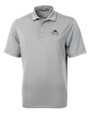 FSU Bobby Bowden Cutter & Buck Virtue Eco Pique Recycled Mens Big and Tall Polo Polished Medium Gray Mannequin