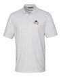FSU Bobby Bowden Cutter & Buck Pike Double Dot Print Stretch Mens Polo White Mannequin