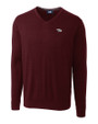 North Carolina Central Eagles Cutter & Buck Lakemont Tri-Blend Mens V-Neck Pullover Sweater Bordeaux Mannequin