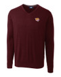 Bethune-Cookman Wildcats Cutter & Buck Lakemont Tri-Blend Mens V-Neck Pullover Sweater Bordeaux Mannequin