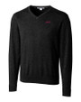 Eastern Kentucky Colonels Cutter & Buck Lakemont Tri-Blend Mens V-Neck Pullover Sweater Black Mannequin