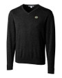 Green Bay Packers Cutter & Buck Lakemont Tri-Blend Mens V-Neck Pullover Sweater Black Mannequin