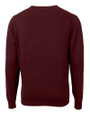 Montana Grizzlies Cutter & Buck Lakemont Tri-Blend Mens V-Neck Pullover Sweater Bordeaux Mannequin Back