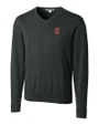 Cleveland Guardians - Cutter & Buck Lakemont Tri-Blend Mens V-Neck Pullover Sweater Charcoal Heather Mannequin