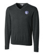 Saint Louis Billikens Cutter & Buck Lakemont Tri-Blend Mens Big and Tall V-Neck Pullover Sweater Charcoal Heather Mannequin