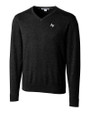 Air Force Falcons Cutter & Buck Lakemont Tri-Blend Mens Big and Tall V-Neck Pullover Sweater Black Mannequin