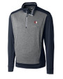 Cleveland Guardians Cutter & Buck Replay Half-Zip Liberty Navy Mannequin
