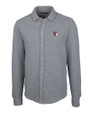 Cleveland Guardians Cutter & Buck Coastal Shirt Jacket Polished Heather Mannequin