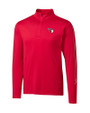 Cleveland Guardians Cutter & Buck Pennant Sport Half Zip Red Mannequin