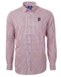 Detroit Tigers Cutter & Buck Versatech Multi Check Stretch Mens Big and Tall Long Sleeve Dress Shirt College Orange Mannequin