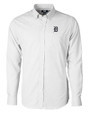 Detroit Tigers Cutter & Buck Versatech Tattersall Stretch Mens Big and Tall Dress Shirt Charcoal Mannequin