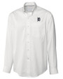 Detroit Tigers Cutter & Buck Epic Easy Care Fine Twill Mens Big and Tall Dress Shirt White Mannequin