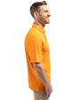 Detroit Tigers Cutter & Buck Virtue Eco Pique Recycled Mens Polo Orange Burst Side