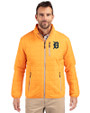 Detroit Tigers Cutter & Buck Rainier PrimaLoft® Mens Eco Insulated Full Zip Puffer Jacket Satsuma Front