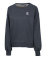 Detroit Tigers Cutter & Buck Saturday Cotton Blend Womens Crew Neck Sweatshirt Navy Blue Heather Mannequin