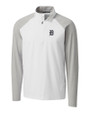 Detroit Tigers Cutter & Buck Response Lightweight Hybrid Quarter Zip Mens Pullover Windbreaker White Mannequin